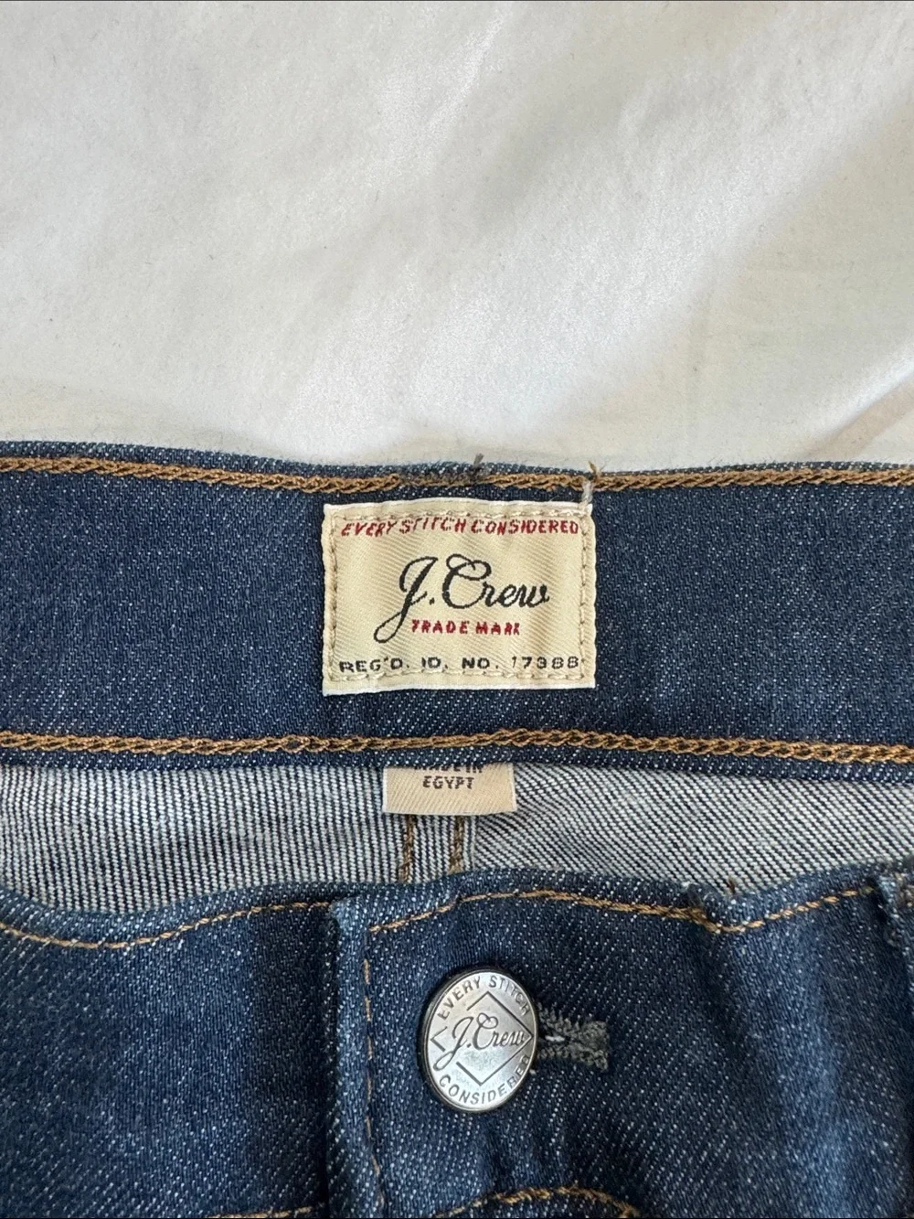 J. Crew Men's Dark Denim Slim Fit Jeans,Style 484,35 X 32